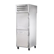 True STR1FPT-2HS-2HS 27.5" Pass-Thru Solid Half Front / Solid Half Rear Swing Door Freezer