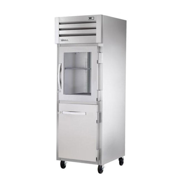TRUE STR1R-1HG/1HS-HC 27.5" Single Section Reach-In Refrigerator, (1) Solid Door, (1) Glass Door