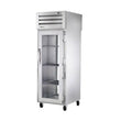 True STR1RPT-1G-1G-HC 27.5" Pass-Thru Glass Front / Glass Rear Swing Door Refrigerator