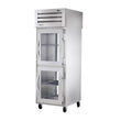 True STR1RPT-2HG-1G-HC 27.5" Pass-Thru Half Glass Front / Glass Rear Swing Door Refrigerator