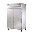 True STR2DT-2S 52" Reach-In Two Section Solid Swing Door Dual Temperature Refrigerator / Freezer