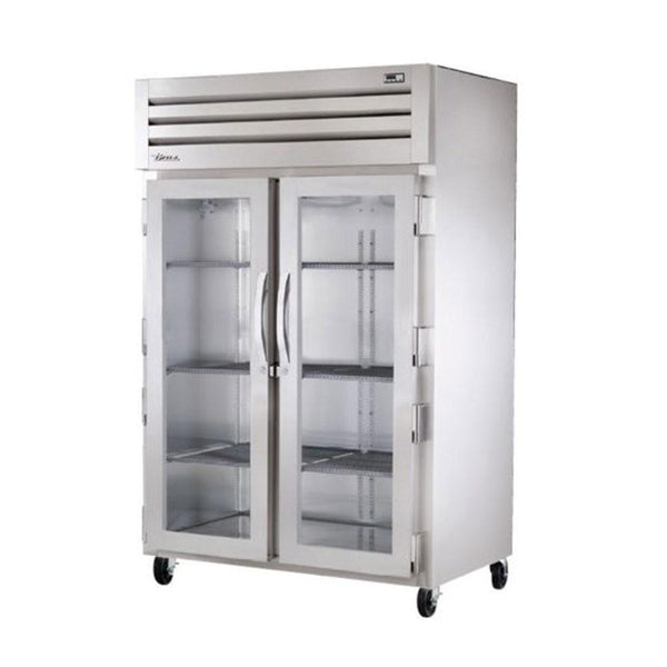 True STR2H-2G 52" Reach-In Glass Swing Door Cabinet - 3000W