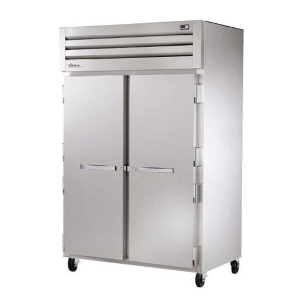 True STR2R-2S-HC 52" Two Section Reach-In Solid Swing Door Refrigerator