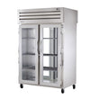 True STR2RPT-2G-2G-HC 52" Pass-Thru Glass Front / Glass Rear Swing Door Refrigerator