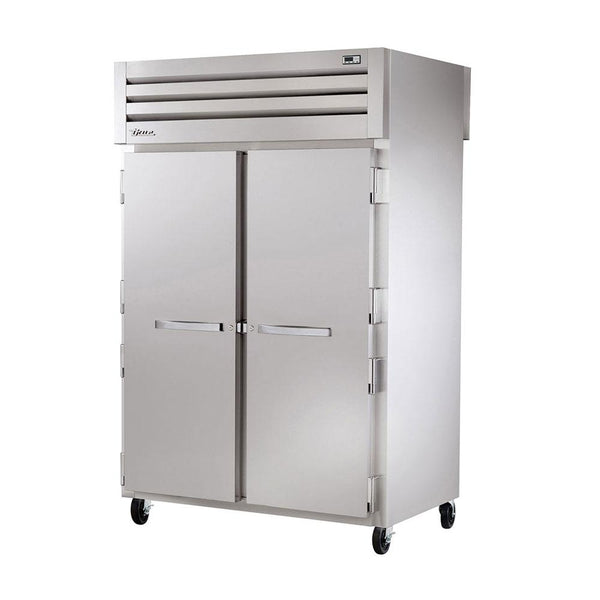 True STR2RPT-2S-2G-HC 52" Pass-Thru Solid Front / Glass Rear Swing Door Refrigerator