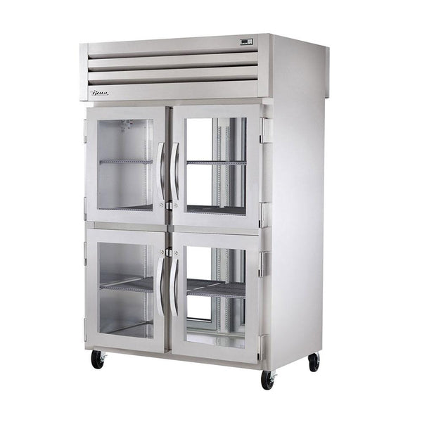 True STR2RPT-4HG-2G-HC 53" Spec Series Pass-Thru Half Glass Front Door / Glass Rear Refrigerator