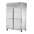 True STR2RPT-4HS-2G-HC 52" Pass-Thru Solid Half Front / Glass Rear Swing Door Refrigerator
