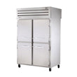 True STR2RPT-4HS-2S-HC 52" Pass-Thru Solid Half Front / Solid Rear Swing Door Refrigerator