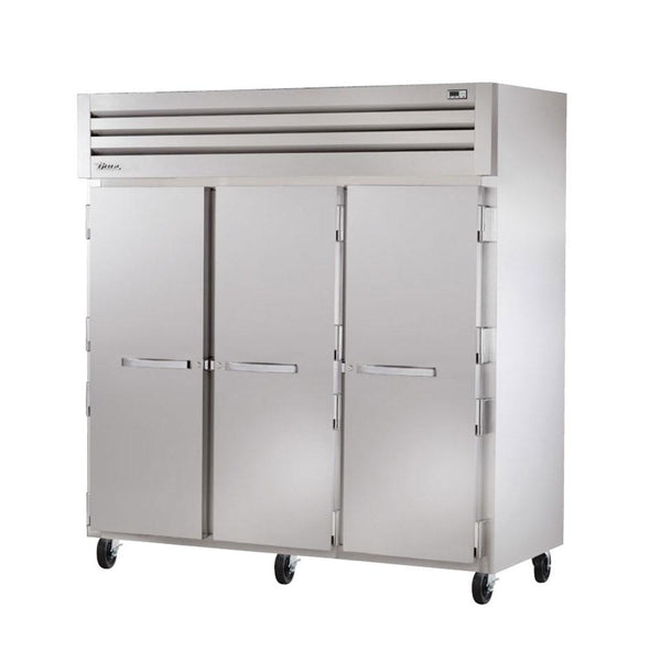True STR3F-3S 77.75" Reach-In Solid Swing Door Freezer