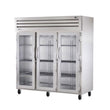 True STR3R-3G 77.75" Reach-In Glass Door Refrigerator