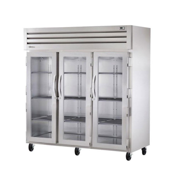 True STR3R-3G 77.75" Reach-In Glass Door Refrigerator