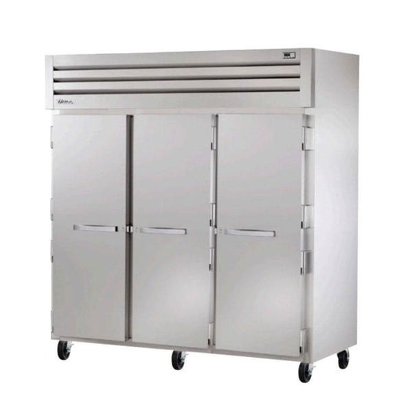 True STR3R-3S 77.75" Reach-In Solid Swing Door Refrigerator