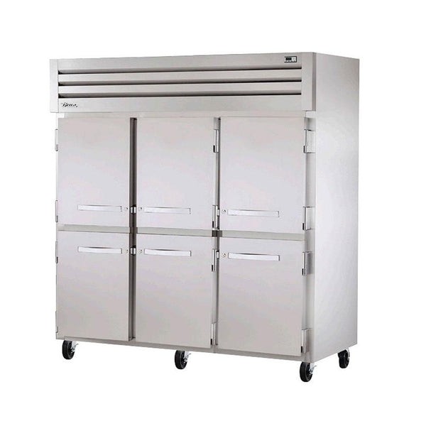True STR3R-6HS 77.75" Reach-In Half Swing Door Refrigerator