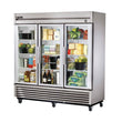 True T-72G-HC~FGD01 78" Reach-In Glass Swing Door Refrigerator
