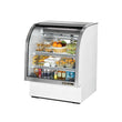 True TCGG-36-LD 36" Curved Glass Display Case