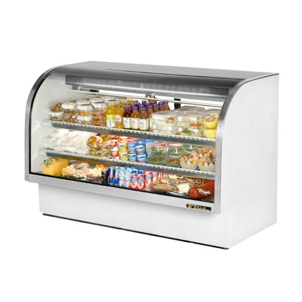 True TCGG-72-LD 72" Curved Glass Display Case