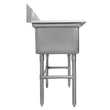 Thorinox TDS-1818-R18 Double sink with right drainboard (18")
