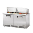 True TFP-64-24M 64" Mega Top 2-Door Food Prep Table