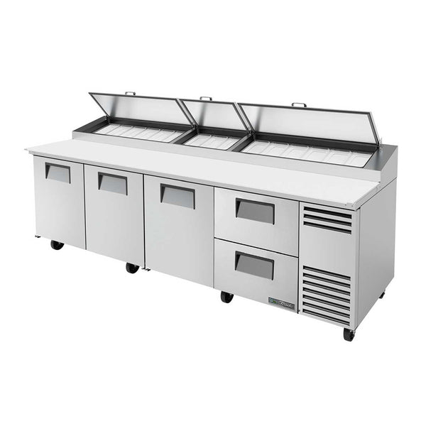 True TPP-AT-119D-2-HC 119" 2-Drawer Refrigerated Pizza Prep Table