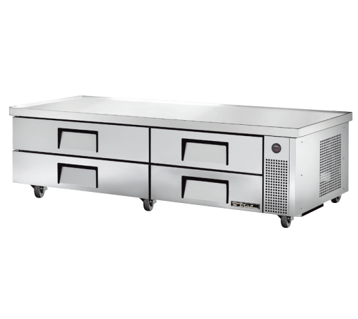 True TRCB-82-84 84" 4-Drawer Refrigerated Chef Base