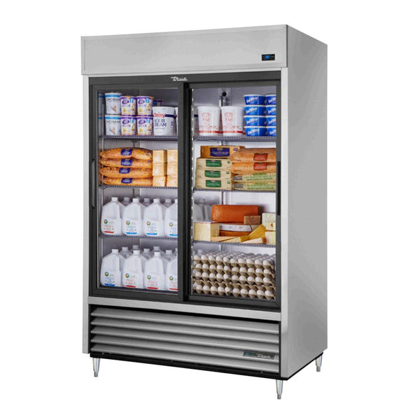 True TSD-47G-HC-LD 55" Reach-In 2 Glass Sliding Door Refrigerator
