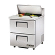 True TSSU-27-08D-2-HC 27" Two-Drawer Salad/Sandwich Prep Table