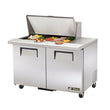 True TSSU-48-15M-B-HC 48" Mega-Top Solid Door Sandwich/Salad Refrigerated Prep Table