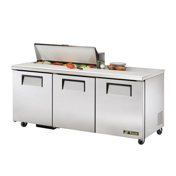 True TSSU-72-10-HC 72" Solid Door Sandwich/Salad Refrigerated Prep Table