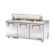 True TSSU-72-16-HC 72" Solid Door Sandwich/Salad Refrigerated Prep Table