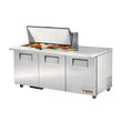 True TSSU-72-18M-B-HC 72" Mega-Top Solid Door Sandwich/Salad Refrigerated Prep Table