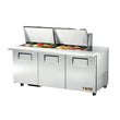 True TSSU-60-24M-B-ST-HC 60" 24 Pan Mega Top Salad / Sandwich Prep Table Refrigerator