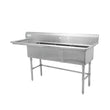 Thorinox TTS-1818-L18 Triple sink with left drainboard (18")