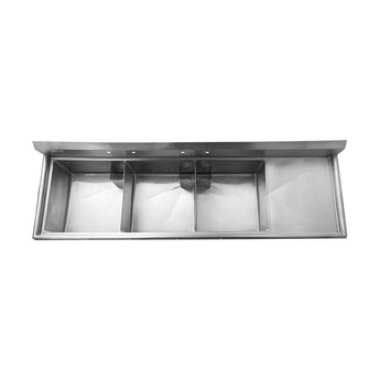 Thorinox TTS-2424-R24 Triple sink with right drainboard (24