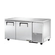 True TUC-60-32-HC 60" Deep 2 Solid Door Undercounter Refrigerator