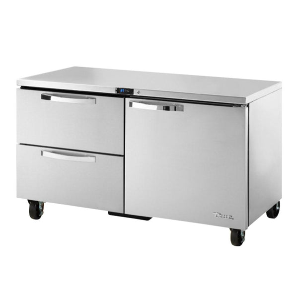 TRUE TUC-60D-2-HC~SPEC3 15.5-cu ft Undercounter Refrigerator w/ (2) Sections, (1) Door & (2) Drawers