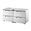 TRUE TUC-60D-4-LP-HC~SPEC3 15.5-cu ft Undercounter Refrigerator w/ (2) Sections & (4) Drawers
