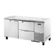 TRUE TUC-67D-2-HC~SPEC3 20.6-cu ft Undercounter Refrigerator w/ (2) Sections, (1) Door & (2) Drawers