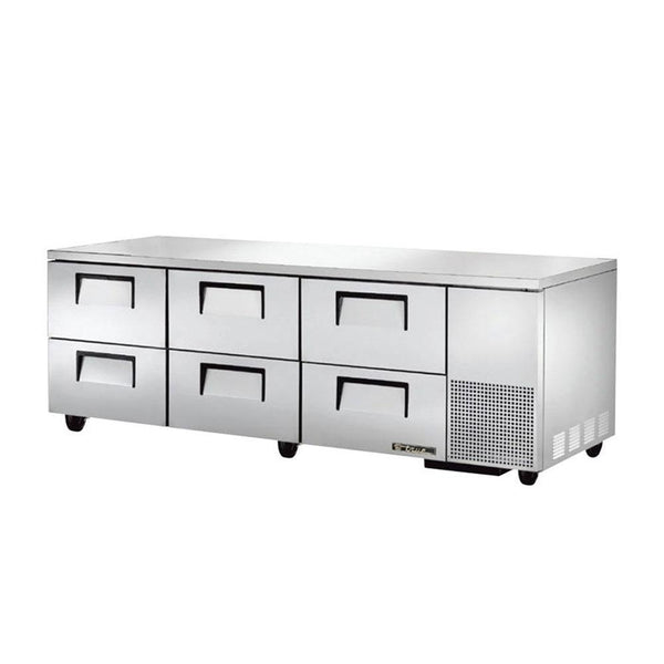 True TUC-93D-6-HC 93" 6-Drawer Undercounter Refrigerator