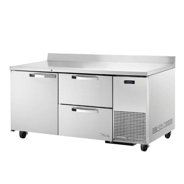 TRUE TWT-67D-2-HC~SPEC3 67" Work Top Refrigerator w/ (2) Sections, (1) Door & (2) Drawers