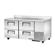 True TWT-67D-4-HC 67" 4-Drawer Worktop Refrigerator