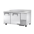 True TWT-67-HC 67" 2-Door Worktop Refrigerator
