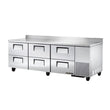 True TWT-93D-6-HC 93" 6-Drawer Worktop Refrigerator