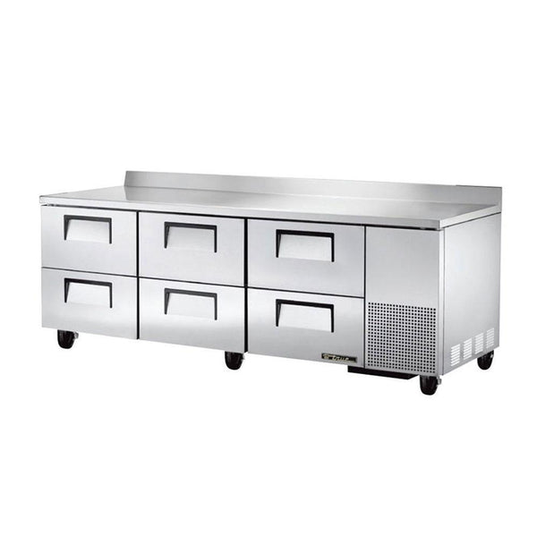 True TWT-93D-6-HC 93" 6-Drawer Worktop Refrigerator