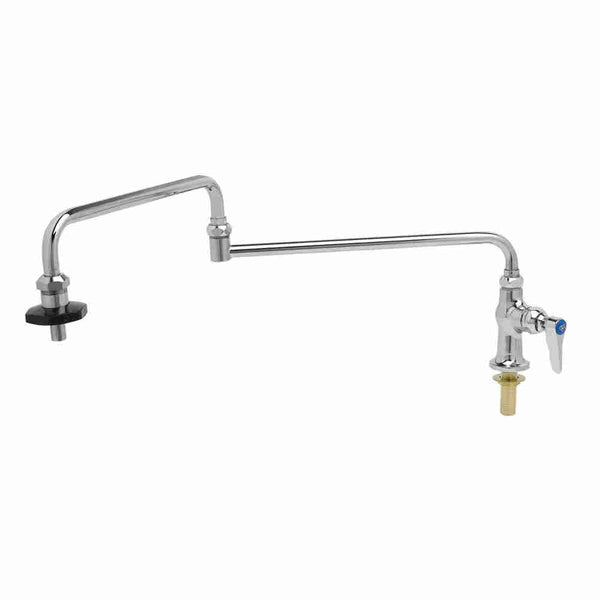 T&S Brass B-0591 Pot Filler, Deck Mount, Single Temp, 24" Double-Joint Nozzle, Insulated On-Off Control