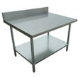 EFI 30" All Stainless Steel Worktables With Backsplash