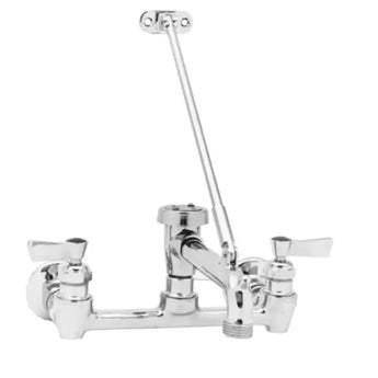 Fisher 8253 Faucet, Service Sink, 8″ Adjustable Wall Control Valve, Lever Handles, 6″ Service Sink Spout