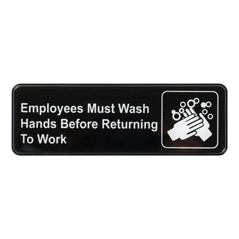 Information Signs, 9″W x 3″H