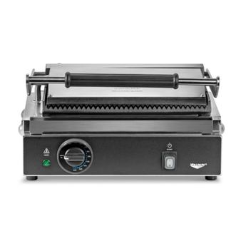 Vollrath - Single sandwich grill with cast-iron grooved plates