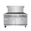 Atosa - AGR-10B — 60″ Gas Range with Four (10) Open Burners