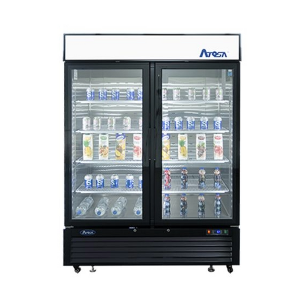 Atosa - Double Glass Door Merchandiser Cooler 39" Wide
